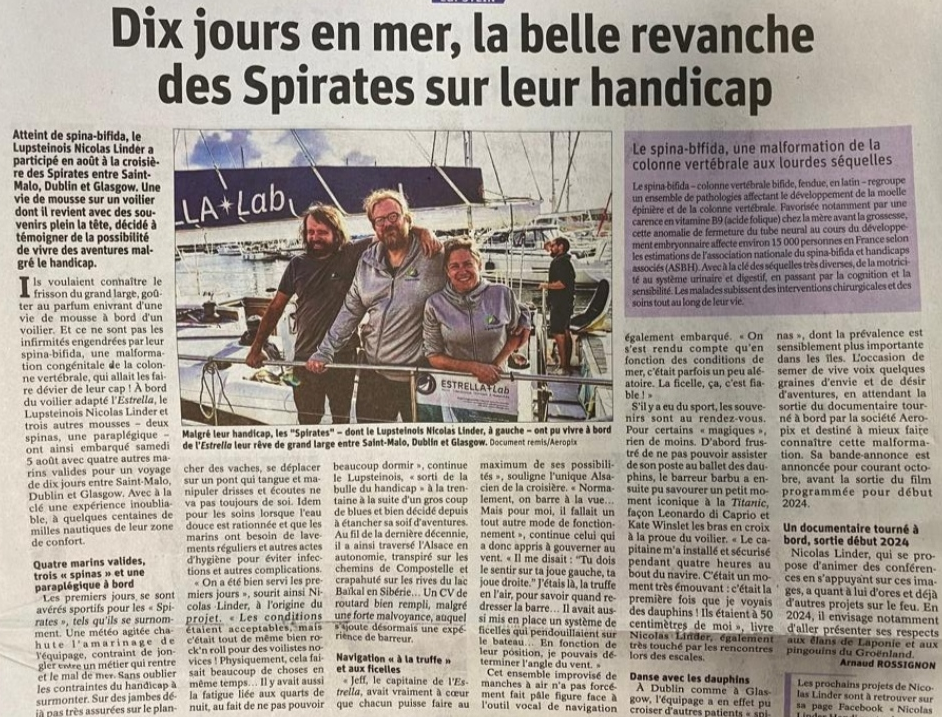 Article : Dix jours en mer, la belle revanche des Spirates sur leur handicap